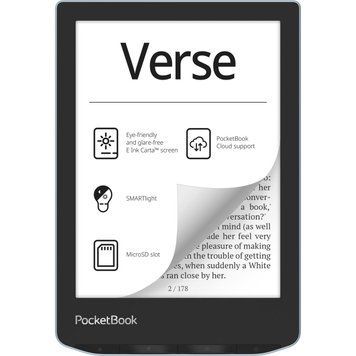 Электронная книга с подсветкой PocketBook 629 Verse Bright Blue (PB629-2-CIS, PB629-2-WW) 578002ua фото