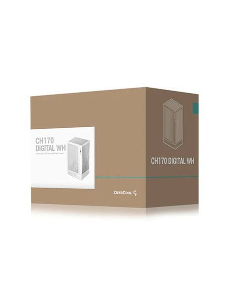 Корпус Deepcool CH170 Digital White (R-CH170-WHNPI0D-G-1) 570959ua фото