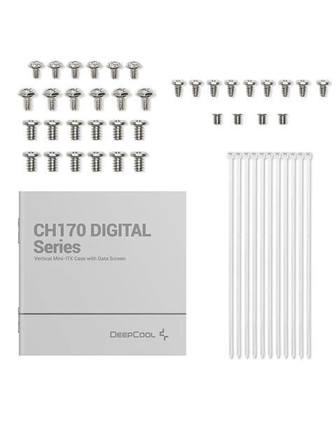Корпус Deepcool CH170 Digital White (R-CH170-WHNPI0D-G-1) 570959ua фото