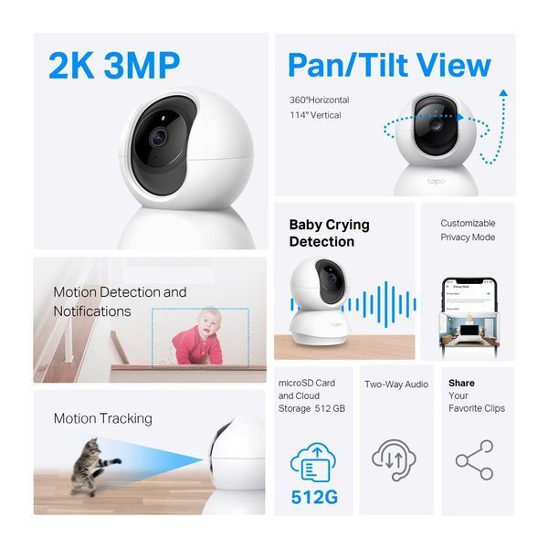 IP-камера відеоспостереження TP-Link Tapo C210P2 630369ua фото