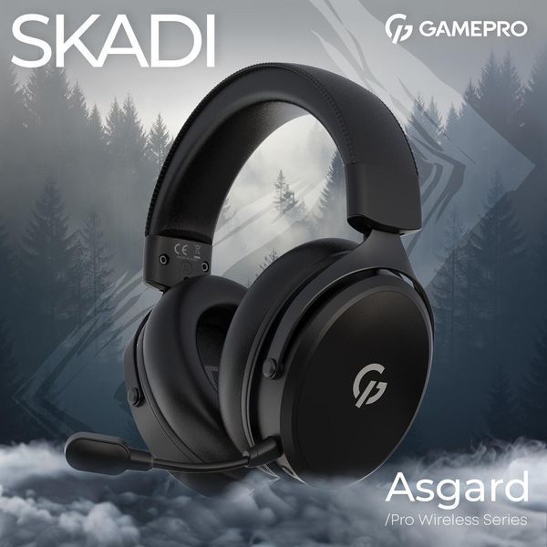 Навушники з мікрофоном GamePro Asgard Skadi Black (HSW191B) 623406ua фото