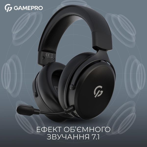 Навушники з мікрофоном GamePro Asgard Skadi Black (HSW191B) 623406ua фото