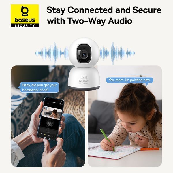 IP-камера відеоспостереження Baseus Security P1 Lite 2K (S0TV002132) 626939ua фото