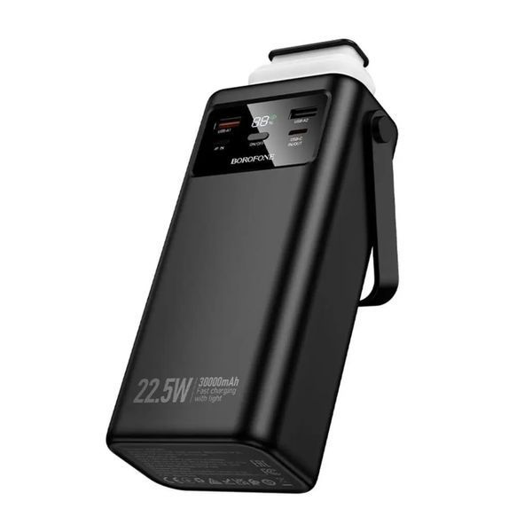Зовнішній акумулятор (павербанк) Borofone BJ65 High 30000mAh Black 627176ua фото