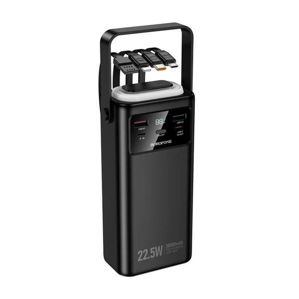 Зовнішній акумулятор (павербанк) Borofone BJ65 High 30000mAh Black 627176ua фото