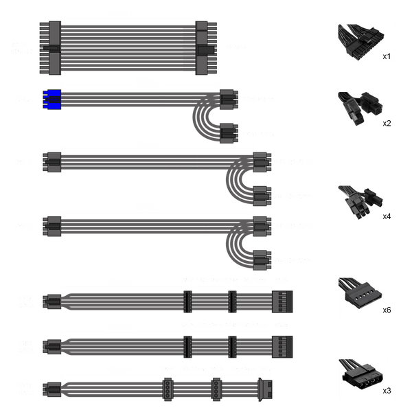 Блок питания GameMax GX-850 Modular 627783ua фото