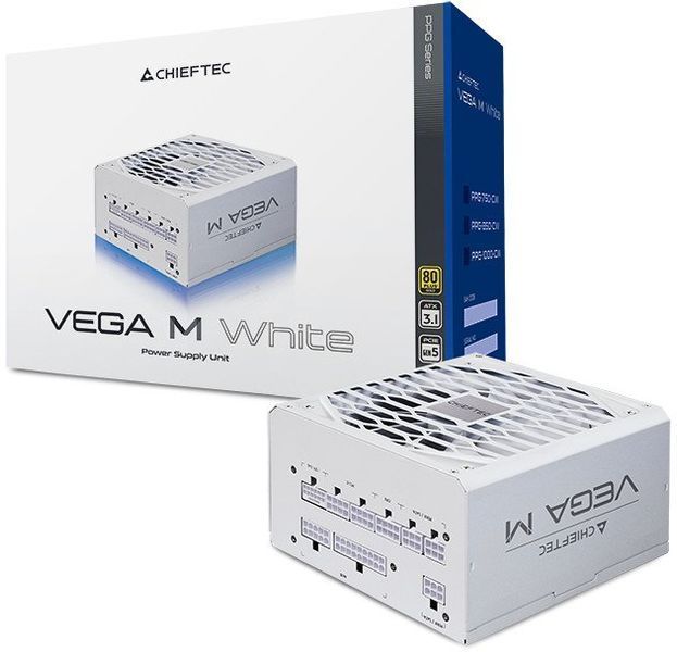 Блок живлення Chieftec Vega M 750W White (PPG-750-CW) 618696 фото