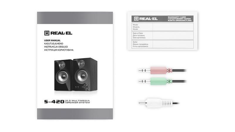Колонки для комп'ютера Real-El S-420 Black 578254ua фото