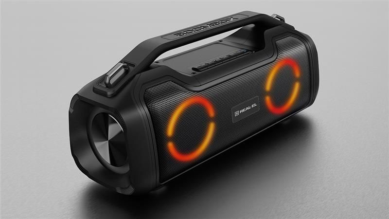 Портативна колонка Real-El X-747 Black (EL121600013) 580020ua фото