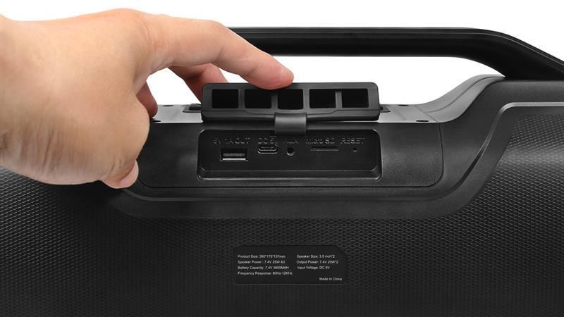 Портативна колонка Real-El X-747 Black (EL121600013) 580020ua фото