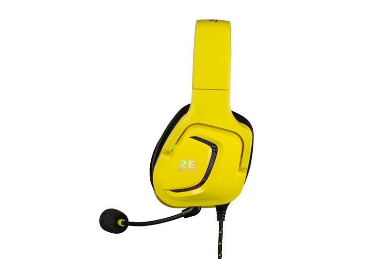 Навушники з мікрофоном 2E HG340 RGB 3.5mm Yellow (2E-HG340YW) 579318ua фото