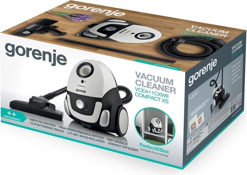 Пилосос з мішком Gorenje VCEA11CXWII 465200ua фото
