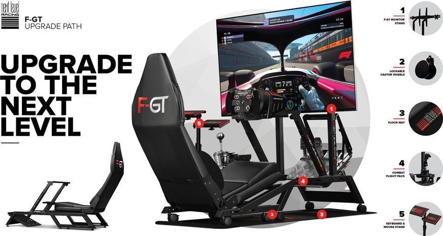 Крісло для ігрових приставок Next Level Racing F-GT (NLR-S010) 338730 фото