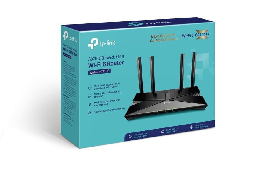 Беспроводной маршрутизатор (роутер) TP-Link Archer AX1500 348234ua фото