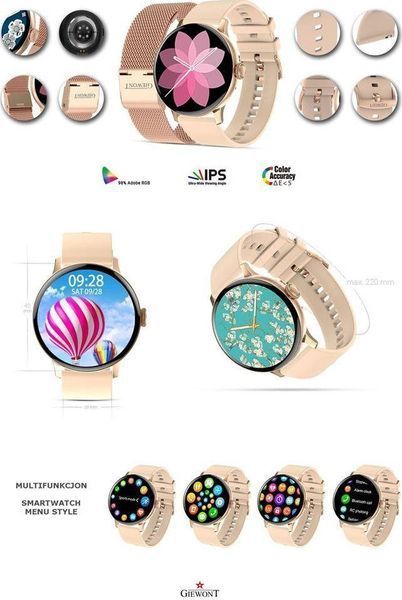 Смарт-годинник Giewont GW330-1 Rose Gold 621725 фото