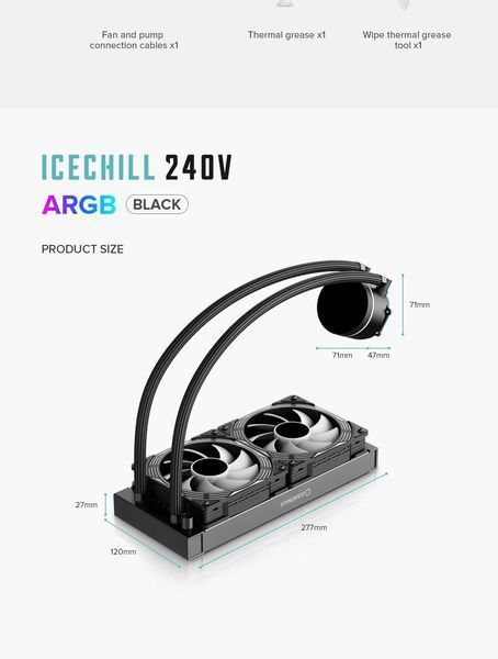Водяне охолодження GameMax IceChill 240V 628013ua фото