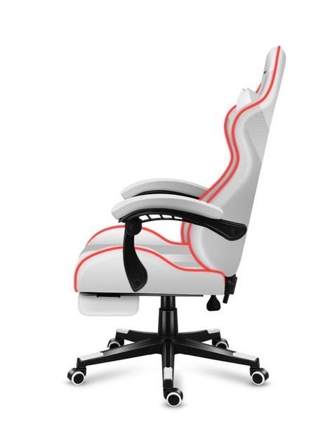 Комп'ютерне крісло для геймера Huzaro Force 4.7 White Mesh RGB 123546 фото