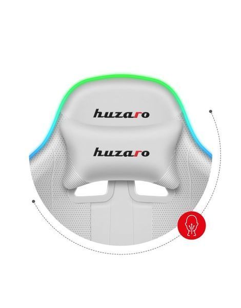 Комп'ютерне крісло для геймера Huzaro Force 4.7 White Mesh RGB 123546 фото