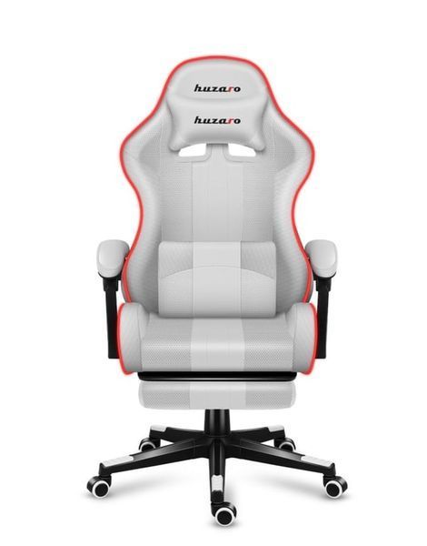 Комп'ютерне крісло для геймера Huzaro Force 4.7 White Mesh RGB 123546 фото