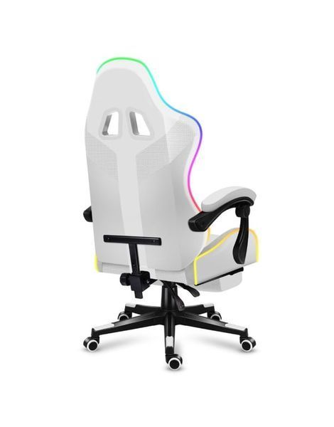 Комп'ютерне крісло для геймера Huzaro Force 4.7 White Mesh RGB 123546 фото