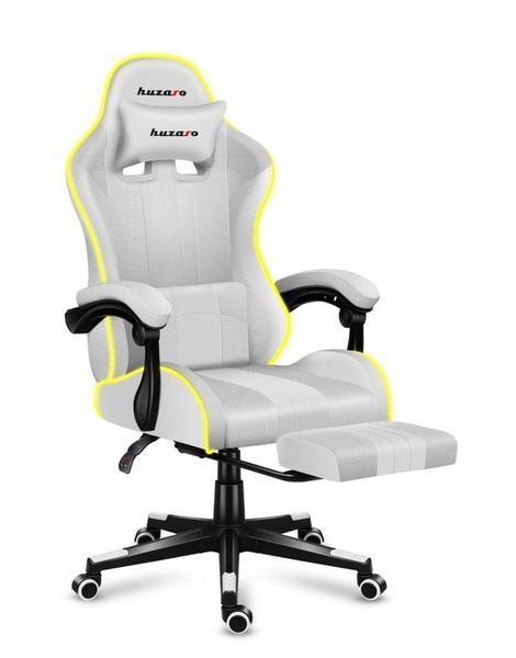 Комп'ютерне крісло для геймера Huzaro Force 4.7 White Mesh RGB 123546 фото