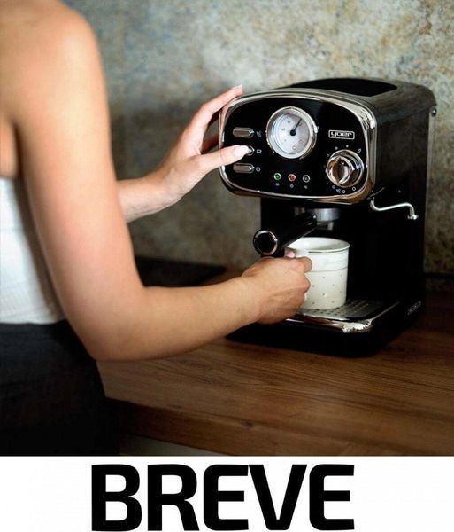 Кофеварка рожковая эспрессо Yoer Breve EM01BK 368502 фото