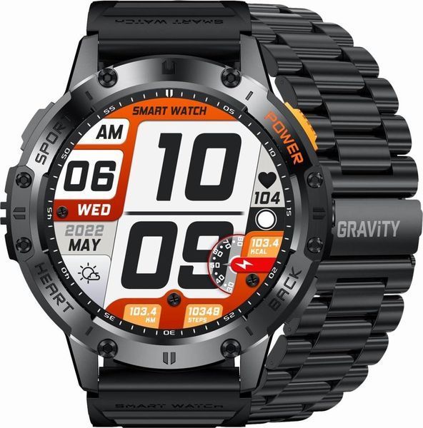 Смарт-годинник Gravity GT22-1 Black 621775 фото