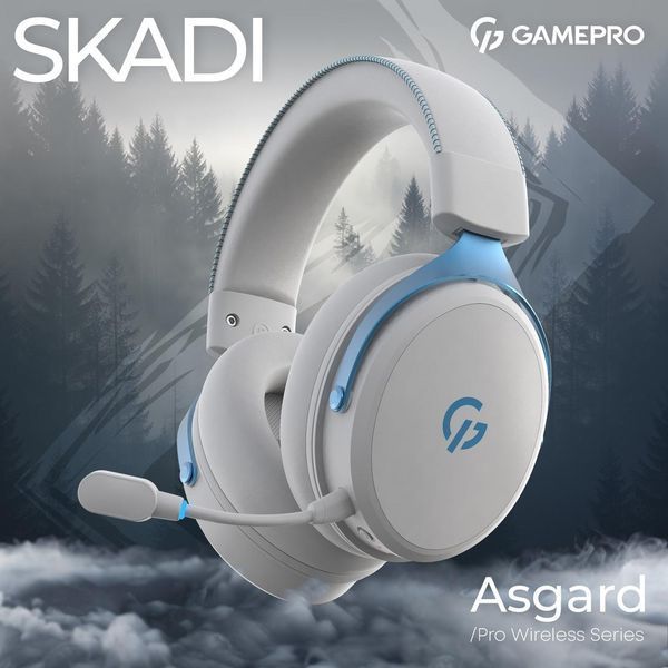 Наушники с микрофоном GamePro Asgard Skadi White (HSW191WB) 623407ua фото