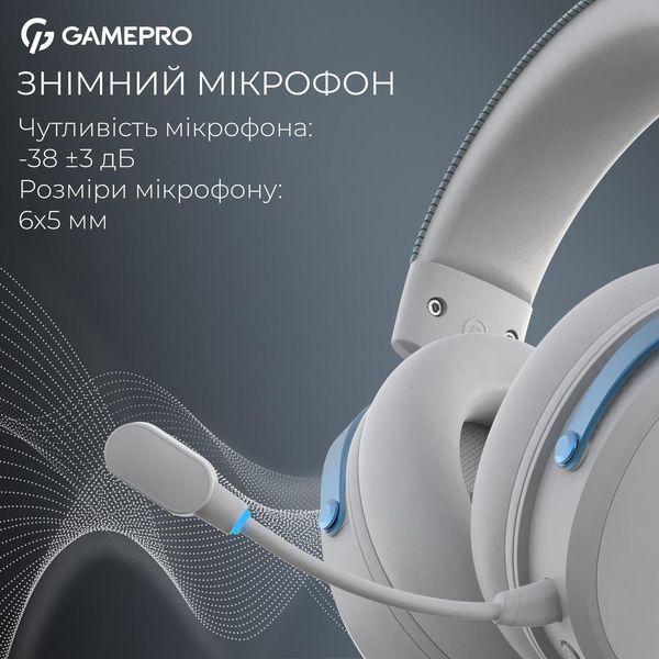 Наушники с микрофоном GamePro Asgard Skadi White (HSW191WB) 623407ua фото