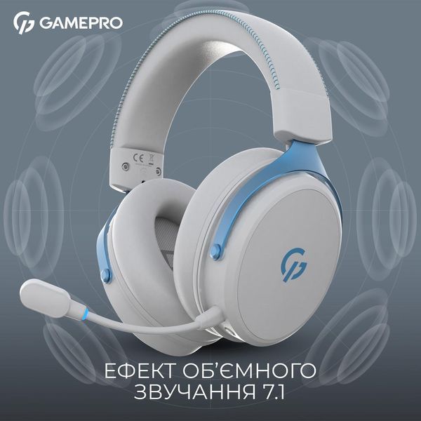 Наушники с микрофоном GamePro Asgard Skadi White (HSW191WB) 623407ua фото