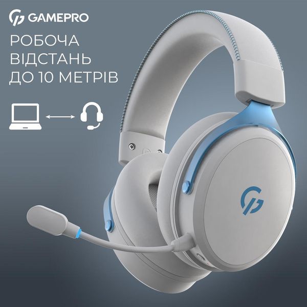 Наушники с микрофоном GamePro Asgard Skadi White (HSW191WB) 623407ua фото