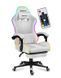 Комп'ютерне крісло для геймера Huzaro Force 4.7 White Mesh RGB 123546 фото 1