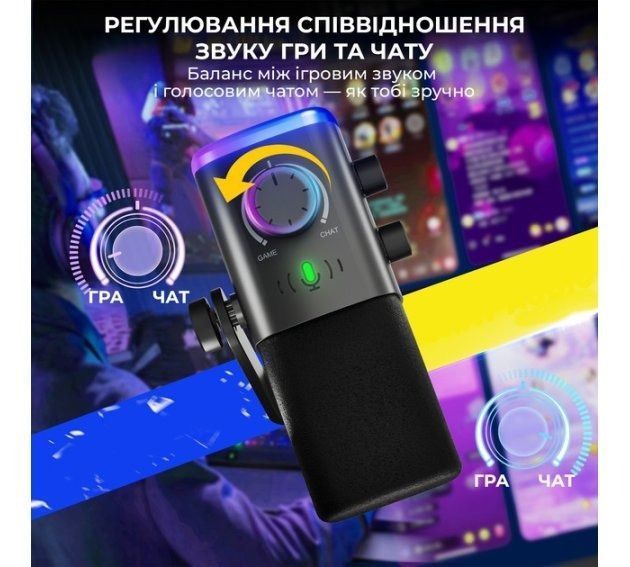 Мікрофон студійний/ для стрімінгу, подкастів Fifine AM9 Black 623202ua фото