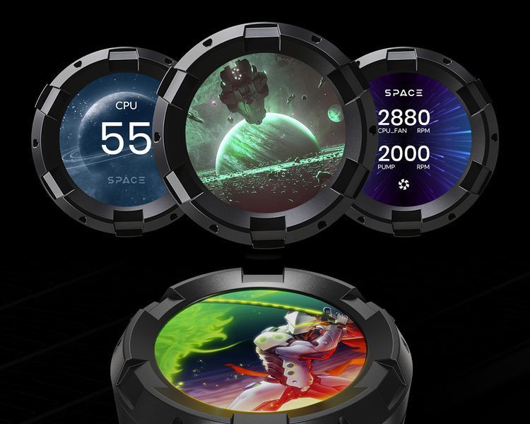 Водяне охолодження ID-Cooling Space LCD SL360 577719ua фото