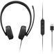 Навушники з мікрофоном Lenovo USB-A Wired Stereo Gen 2 Black (4XD1P83425) 630745ua фото 4