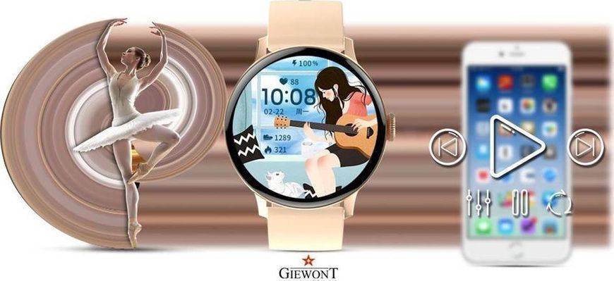 Смарт-годинник Giewont GW330-1 Rose Gold 621725 фото