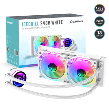 Водяное охлаждение GameMax IceChill 240V White 628014ua фото