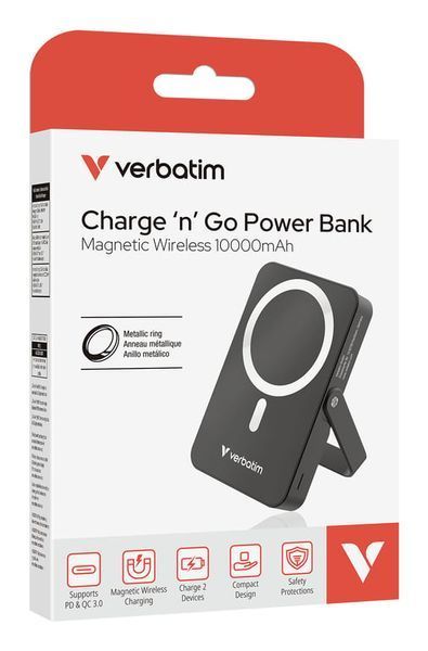 Внешний аккумулятор (павербанк) Verbatim Charge 'n' Go 20W 10000mAh Black (32264) 613859ua фото