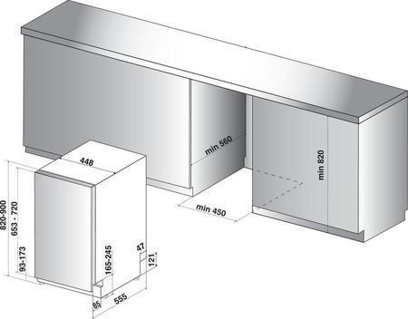 Посудомоечная машина Whirlpool WSIC 3M27 C 485096ua фото