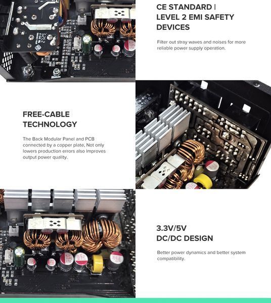 Блок живлення GameMax GM-800 Modular WH 627735ua фото