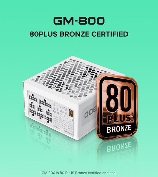 Блок живлення GameMax GM-800 Modular WH 627735ua фото