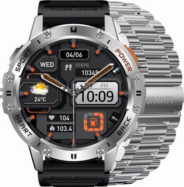 Смарт-годинник Gravity GT22-2 Black 621776 фото