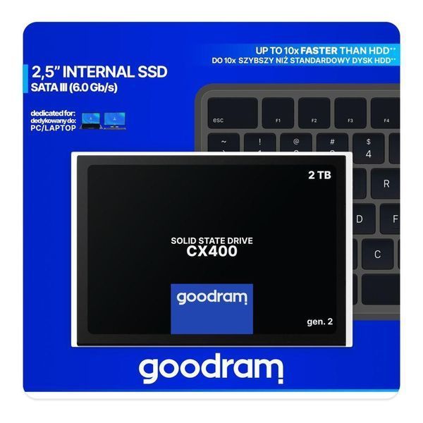 SSD накопитель Goodram CX400 gen.2 2 TB (SSDPR-CX400-02T-G2) 504141ua фото