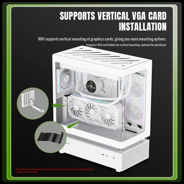 Корпус GameMax N80 White 630527ua фото