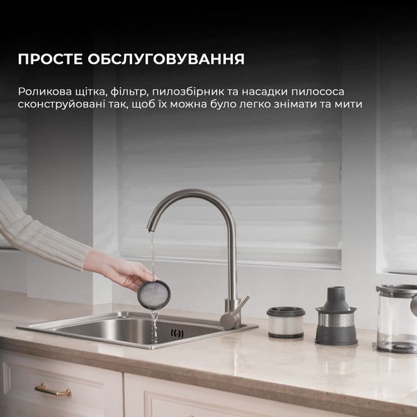 Вертикальный + ручной пылесос (2в1) Dreame R20 Aqua (VTV21A) 577543ua фото