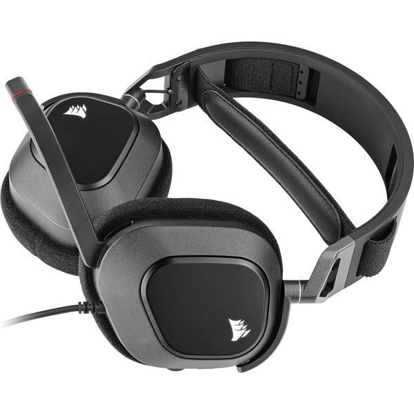 Навушники з мікрофоном Corsair HS80 RGB USB Carbon (CA-9011237) 363184 фото