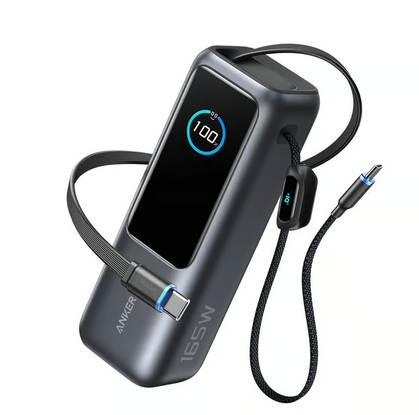 Внешний аккумулятор (павербанк) Anker Ultra-Fast Power Bank 25000mAh 165W Black (A1695H11) 618399 фото