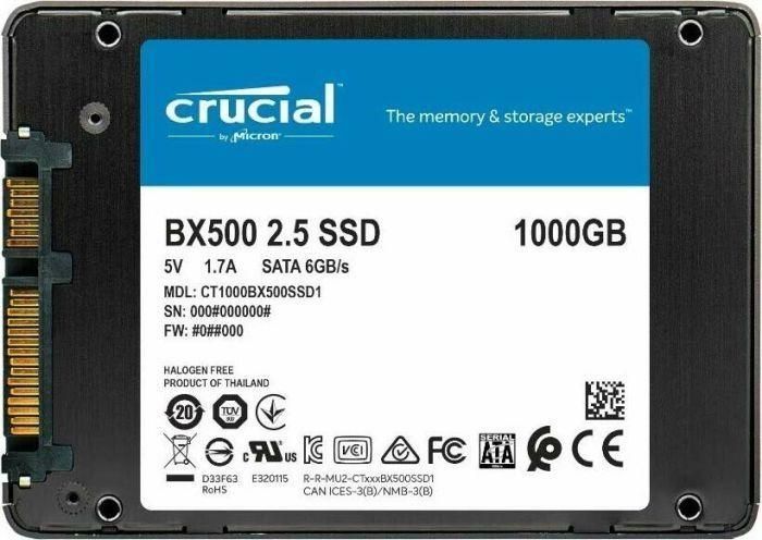 SSD накопитель Crucial BX500 1 TB (CT1000BX500SSD1) 300006 фото