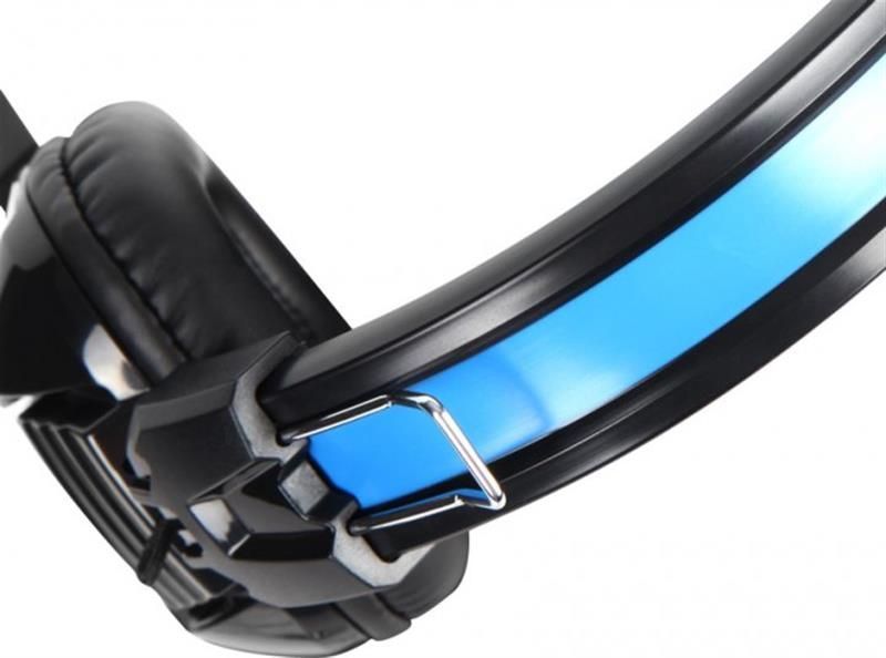 Навушники з мікрофоном Sades SA-702 Element Black/Blue (SA702BL) 579514ua фото