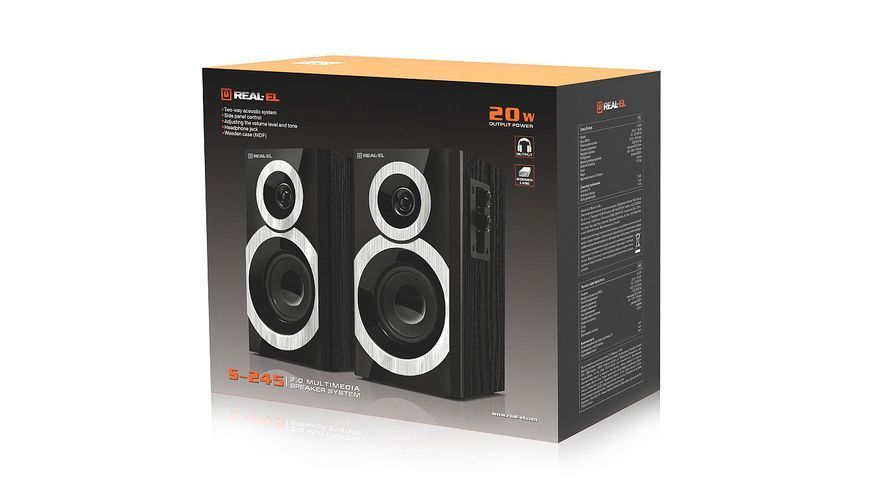 Акустические колонки Real-El S-245 Black (EL121200015) 577253ua фото